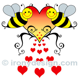 Bees And Hearts