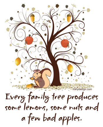 Funny Family Photos on Every Family Tree Produces Some Lemons  Some Nuts And A Few Bad Apples
